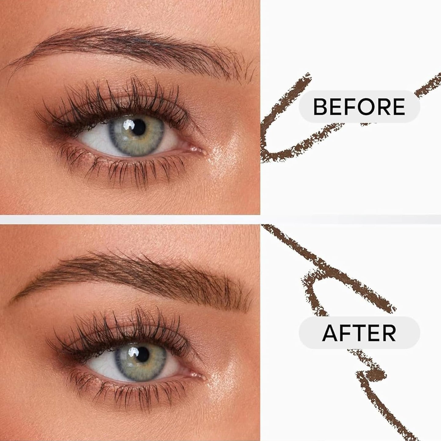 4-In-1-Make-Up-Stift: Eyeliner, Augenbrauenstift, Lippenkonturstift, Textmarker – Alles in Einem, Wasserfest, Für Die Augen, 4 Farben Langlebig (Pink)