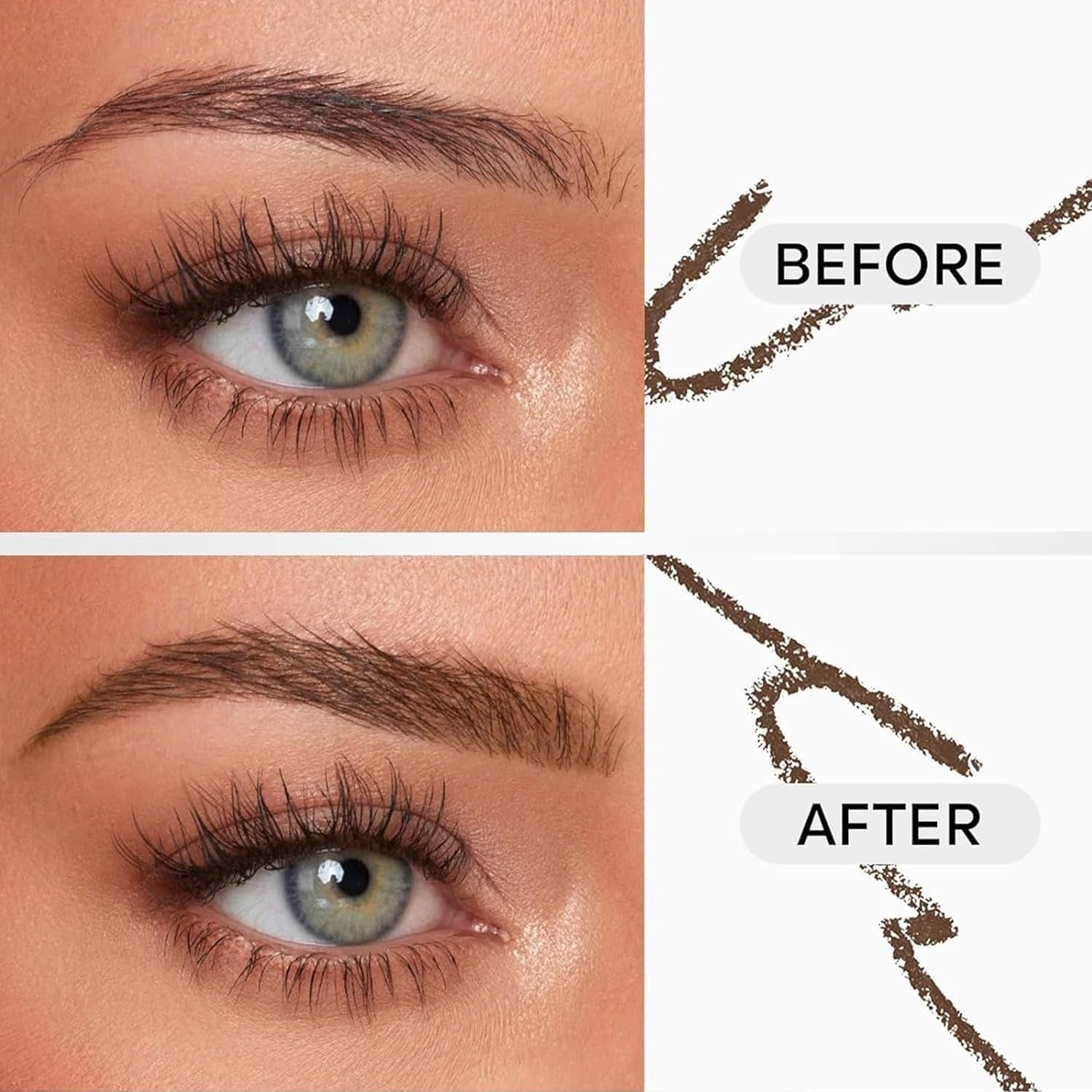 4-In-1-Make-Up-Stift: Eyeliner, Augenbrauenstift, Lippenkonturstift, Textmarker – Alles in Einem, Wasserfest, Für Die Augen, 4 Farben Langlebig (Pink)